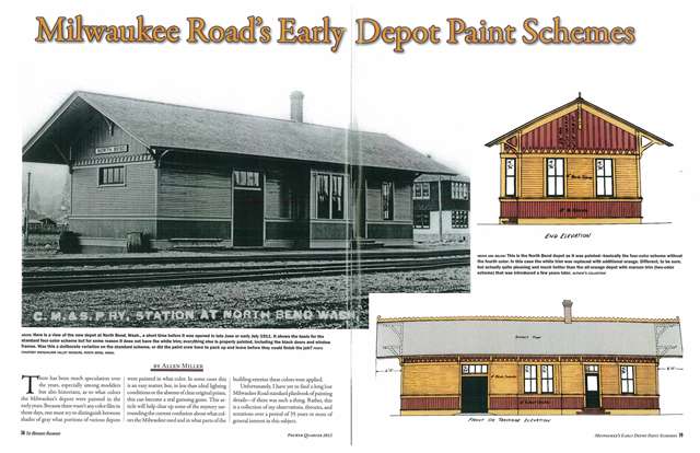 Milwaukee Road's Early Depot Paint Schemes